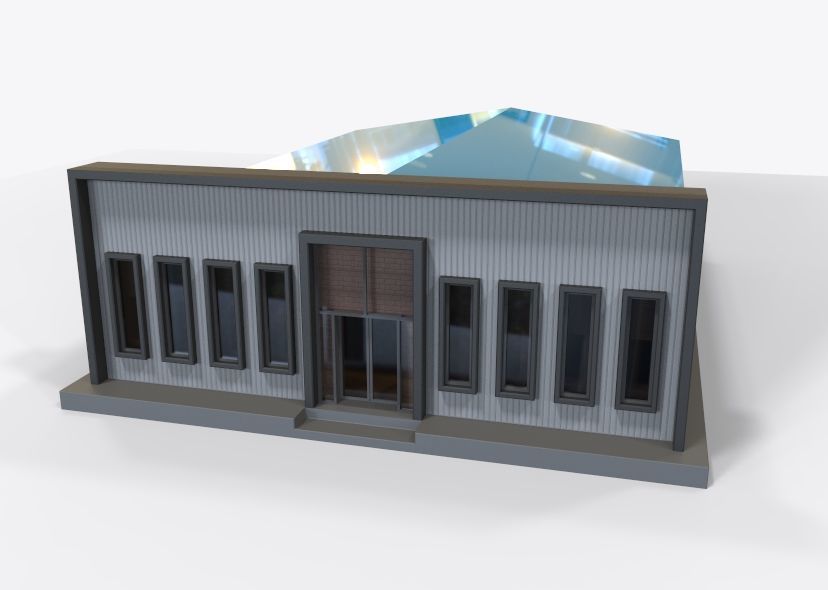 Low Poly Store-Warehouse Low-poly 3D model_38