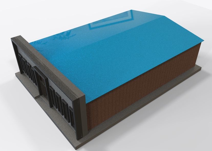 Low Poly Store-Warehouse Low-poly 3D model_42