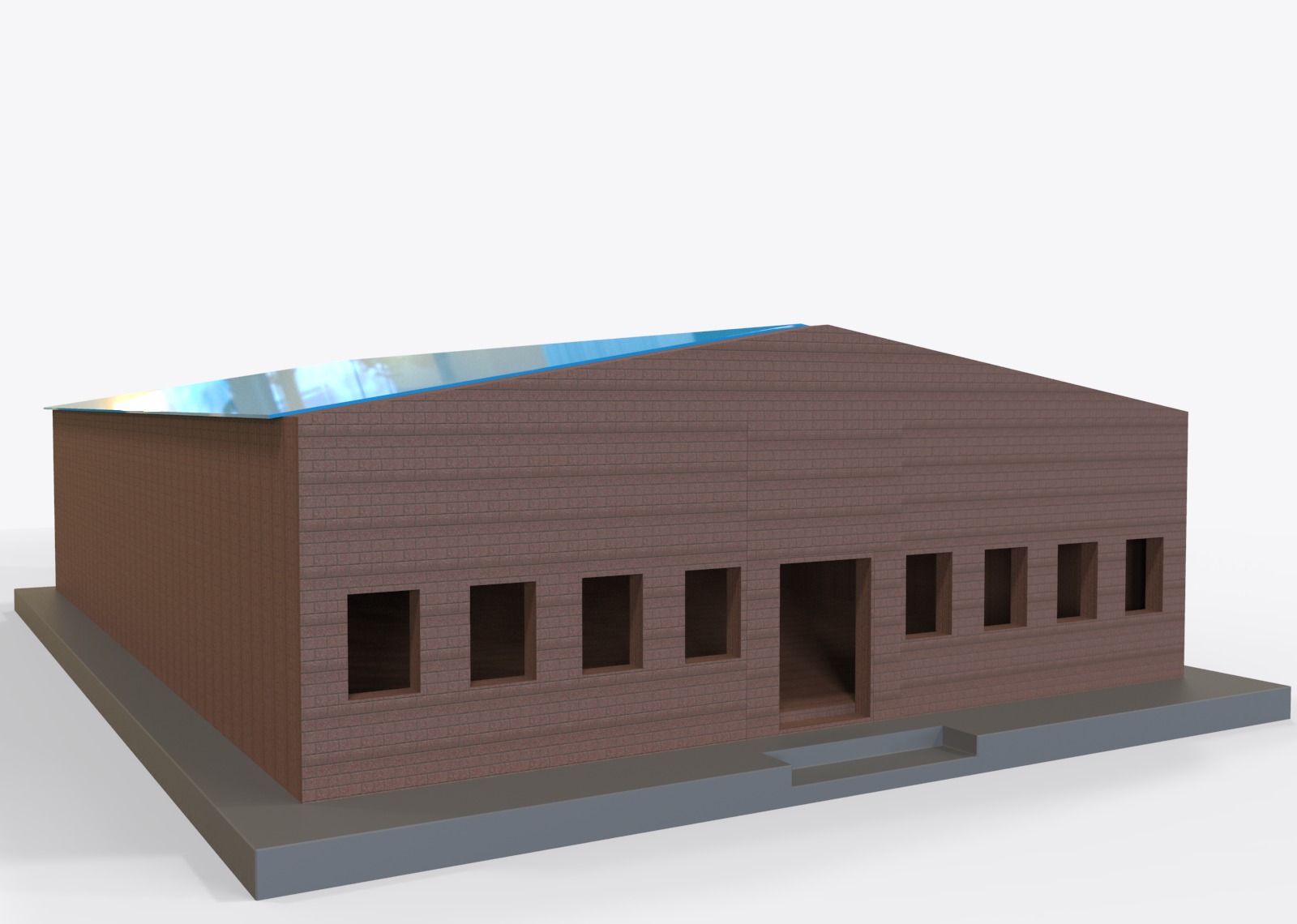Low Poly Store-Warehouse Low-poly 3D model_2