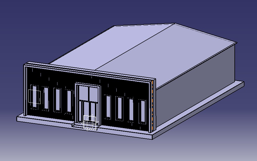 Low Poly Store-Warehouse Low-poly 3D model_6