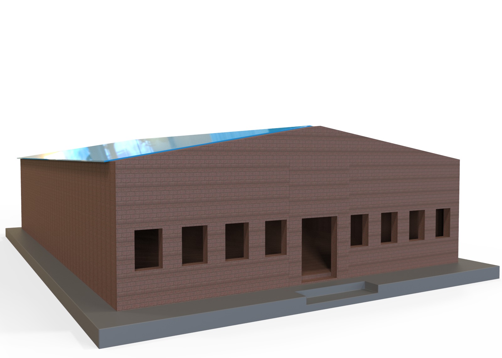 Low Poly Store-Warehouse Low-poly 3D model_14