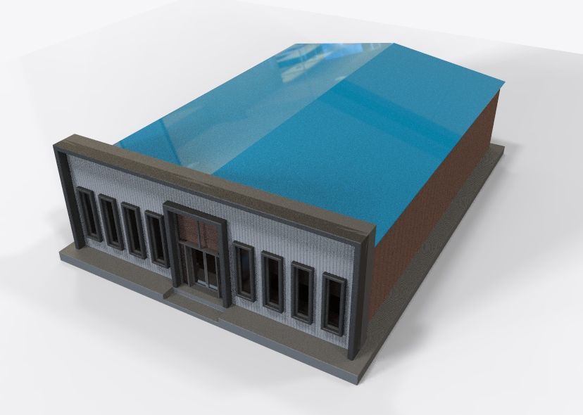 Low Poly Store-Warehouse Low-poly 3D model_35