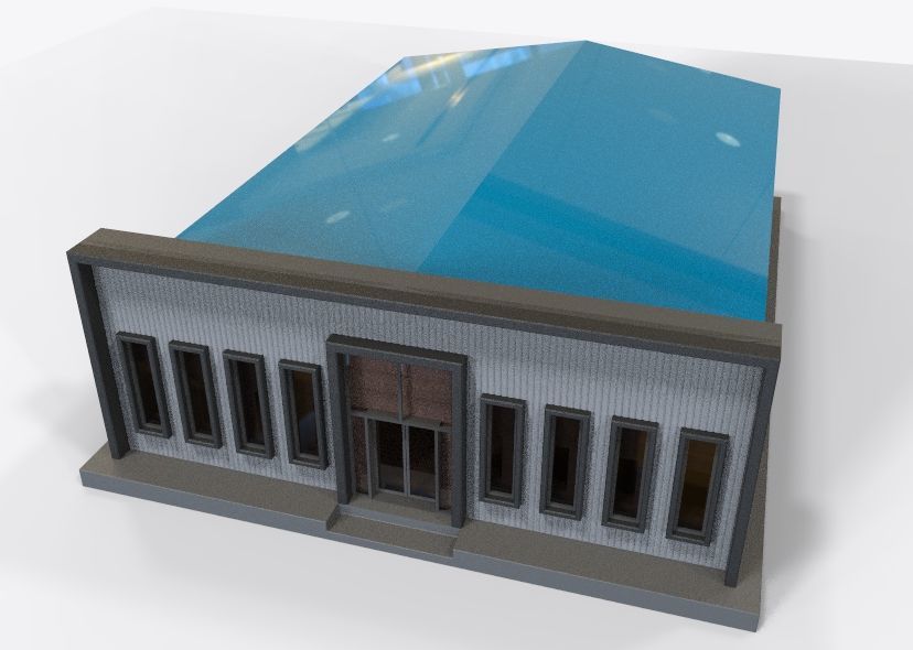 Low Poly Store-Warehouse Low-poly 3D model_34
