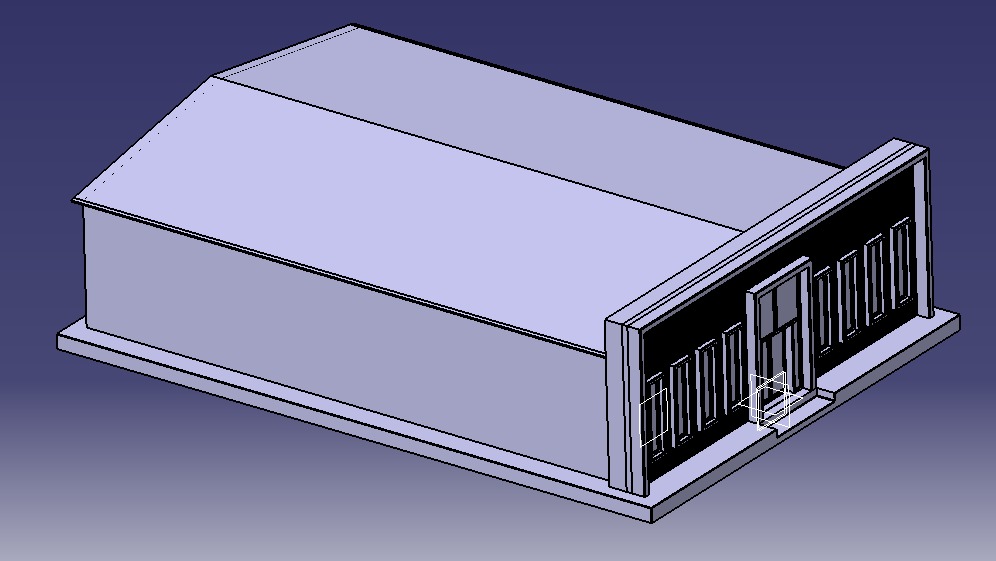 Low Poly Store-Warehouse Low-poly 3D model_9