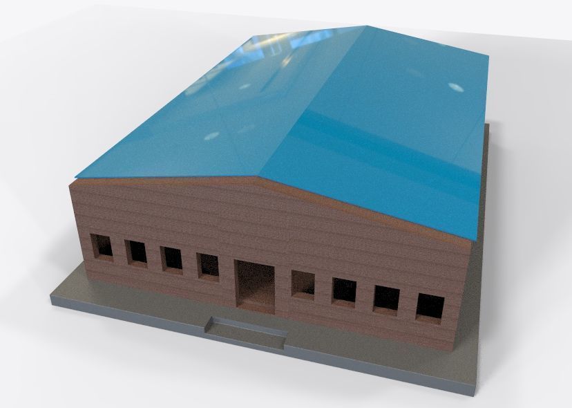 Low Poly Store-Warehouse Low-poly 3D model_33