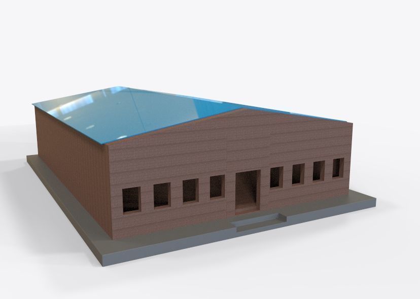 Low Poly Store-Warehouse Low-poly 3D model_32