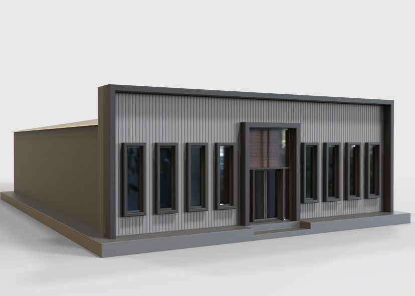 Low Poly Store-Warehouse Low-poly 3D model_20