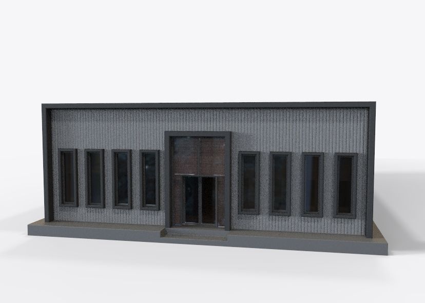 Low Poly Store-Warehouse Low-poly 3D model_49
