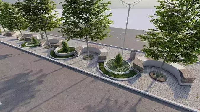 City park-Park-landscape 3D model