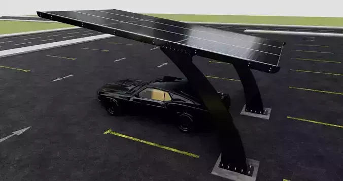 L TYPE MODERN SOLAR CARPORT TYPE-1