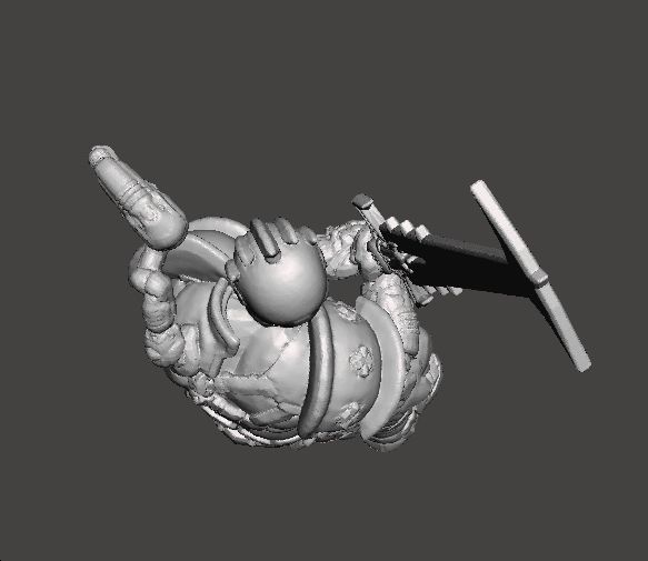 SLAYER SENTINEL ARMOR CRUCIBLE SWORD MINIATURE MODEL FIGURE RPG 3D print model_6