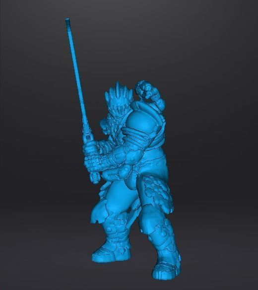 SLAYER SENTINEL ARMOR CRUCIBLE SWORD MINIATURE MODEL FIGURE RPG 3D print model_11