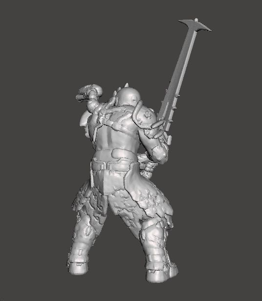 SLAYER SENTINEL ARMOR CRUCIBLE SWORD MINIATURE MODEL FIGURE RPG 3D print model_5