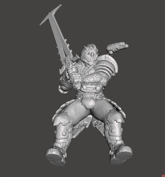 SLAYER SENTINEL ARMOR CRUCIBLE SWORD MINIATURE MODEL FIGURE RPG 3D print model_7