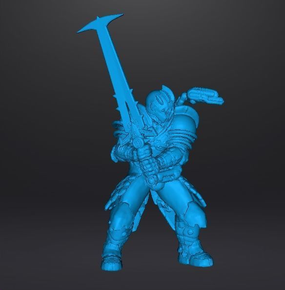 SLAYER SENTINEL ARMOR CRUCIBLE SWORD MINIATURE MODEL FIGURE RPG 3D print model_8