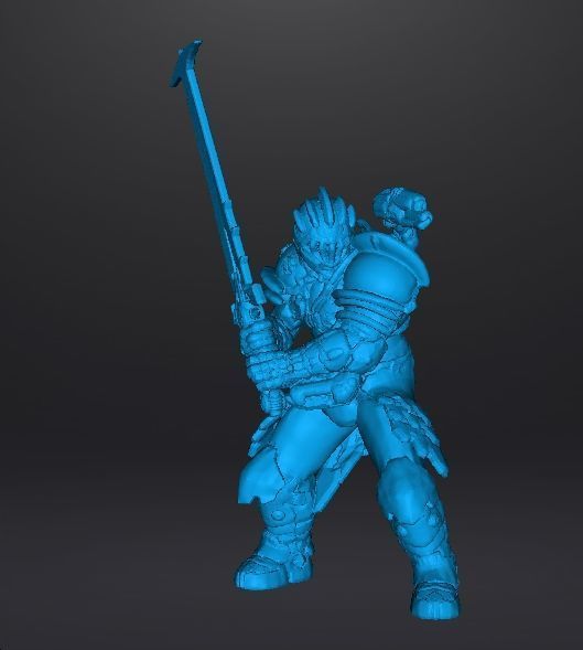 SLAYER SENTINEL ARMOR CRUCIBLE SWORD MINIATURE MODEL FIGURE RPG 3D print model_10