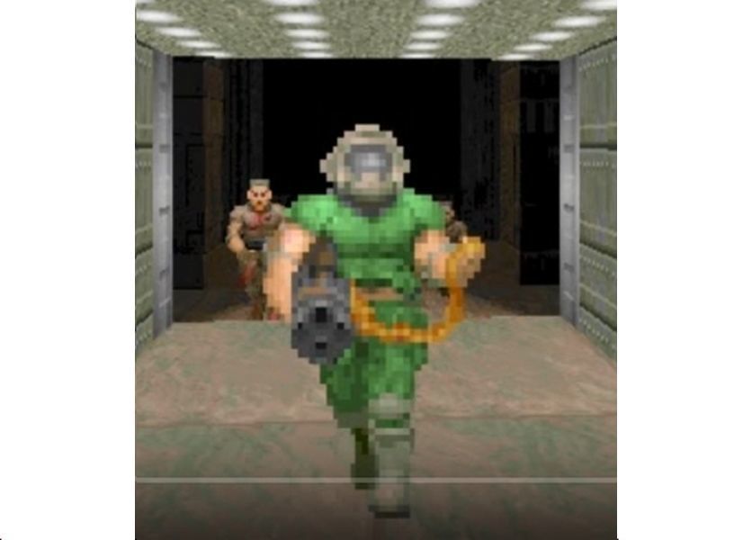 SLAYER CLASSIC W CHAINGUN MINIATURE MODEL FIGURE SCIFI GAMES RPG 3D print model_9