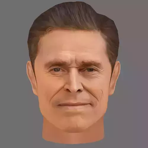 Willem Dafoe Head - Low poly head for game