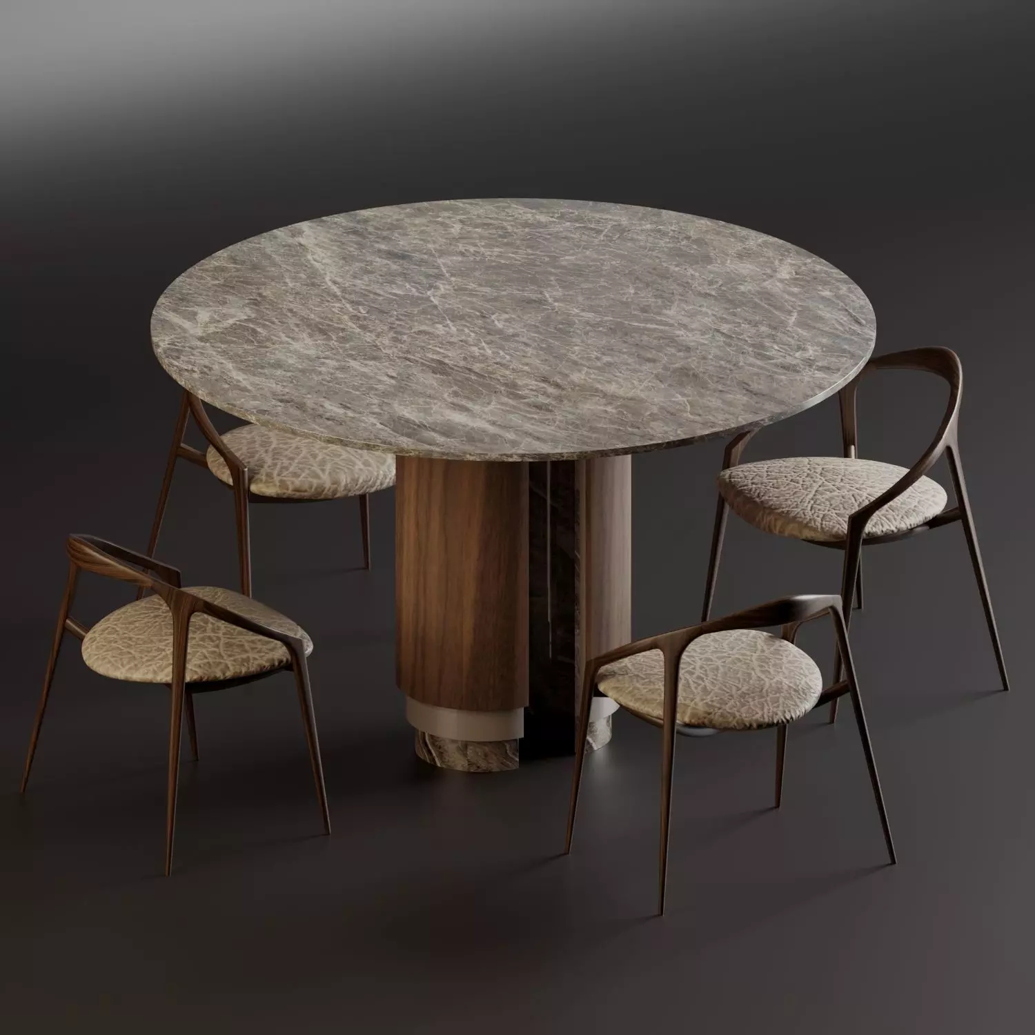 Dining Table - 10 3D model_0