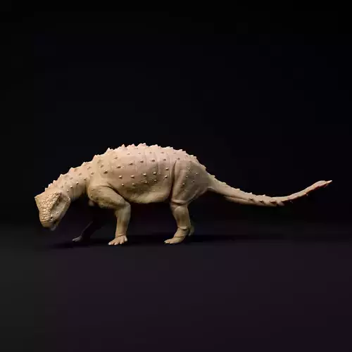 Stegouros looking down 1-35 scale pre-supported 