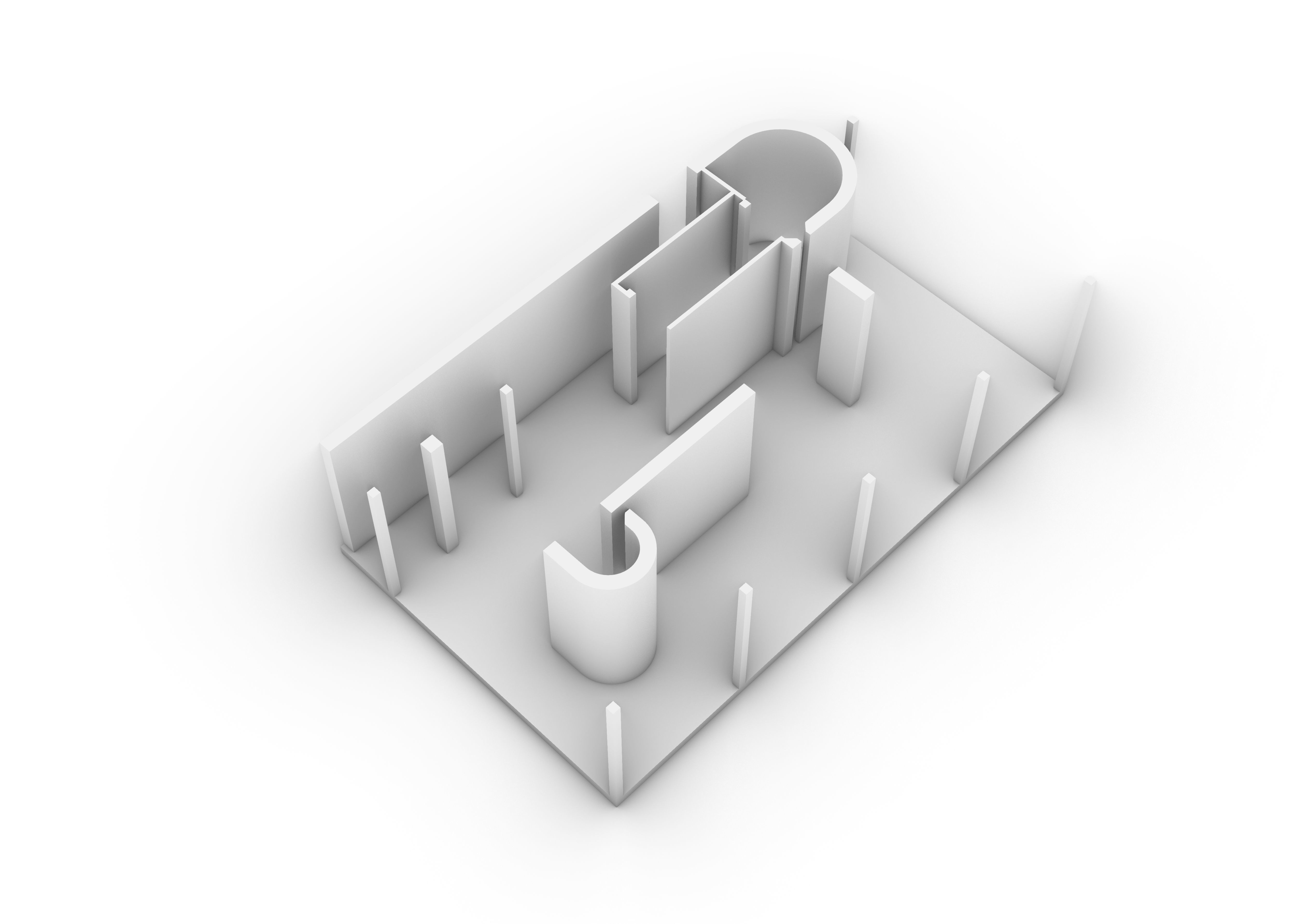 Maison Weissenhof Citrohan Le Corbusier 3D model_1