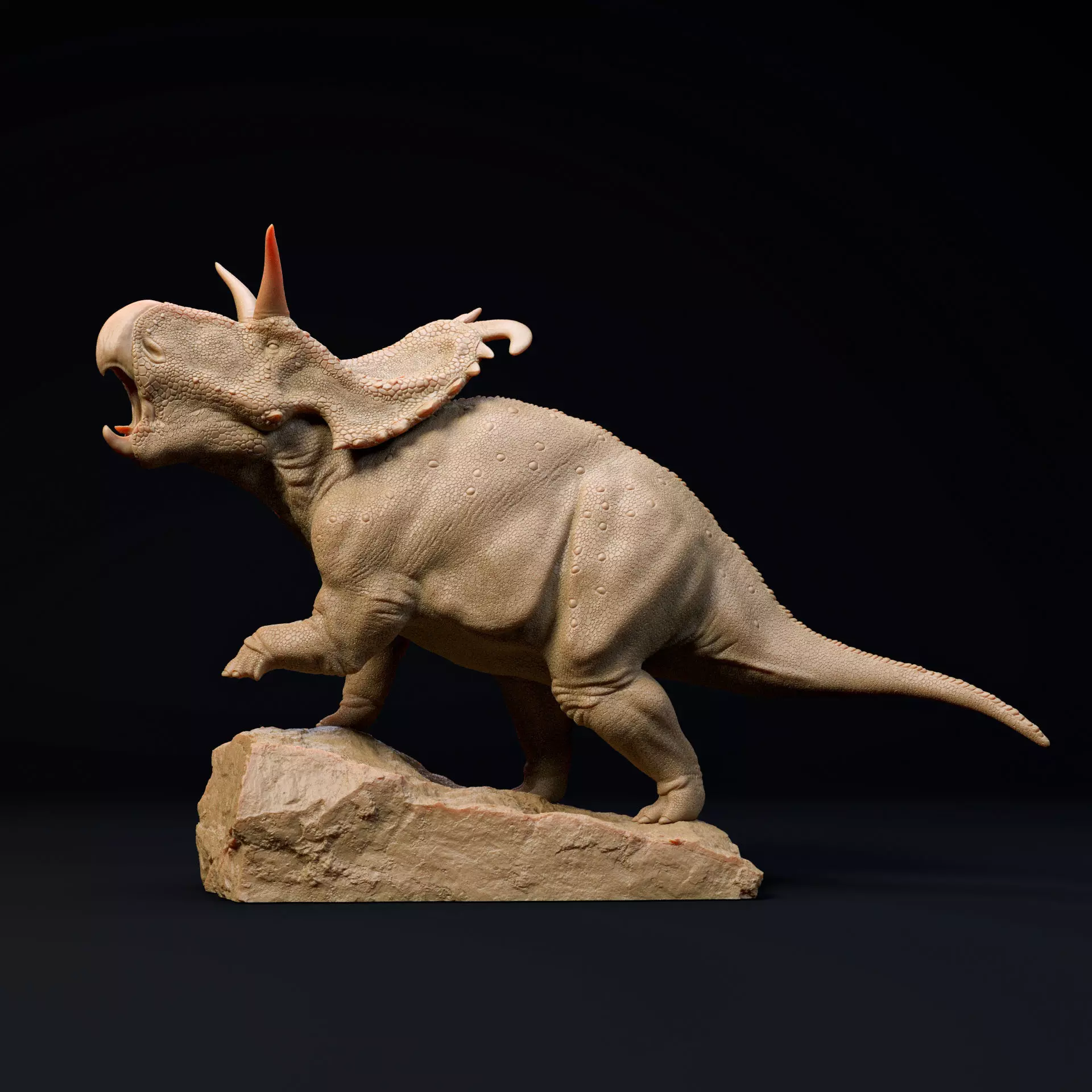 Lokiceratops roar 1-35 scale pre-supported dinosaur 3D print model