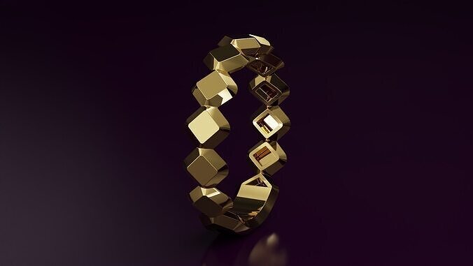 rhombus Ring Free 3D print model