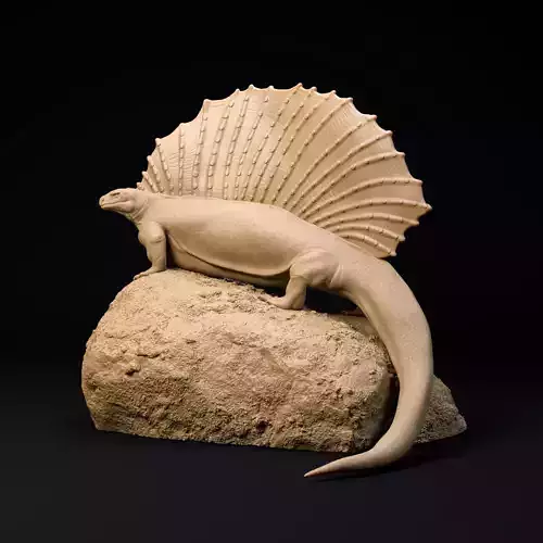 Edaphosaurus 1-35 scale pre-supported synapsid