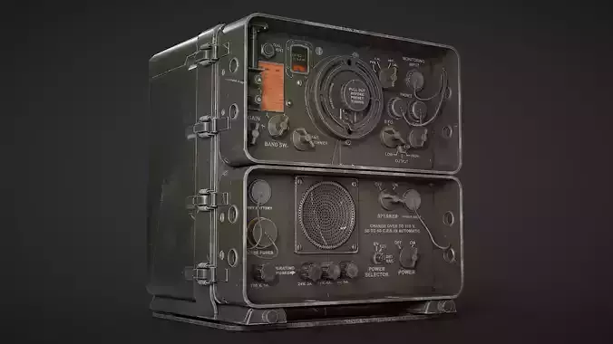 Radio ANGRR-5 Low-poly 3D model