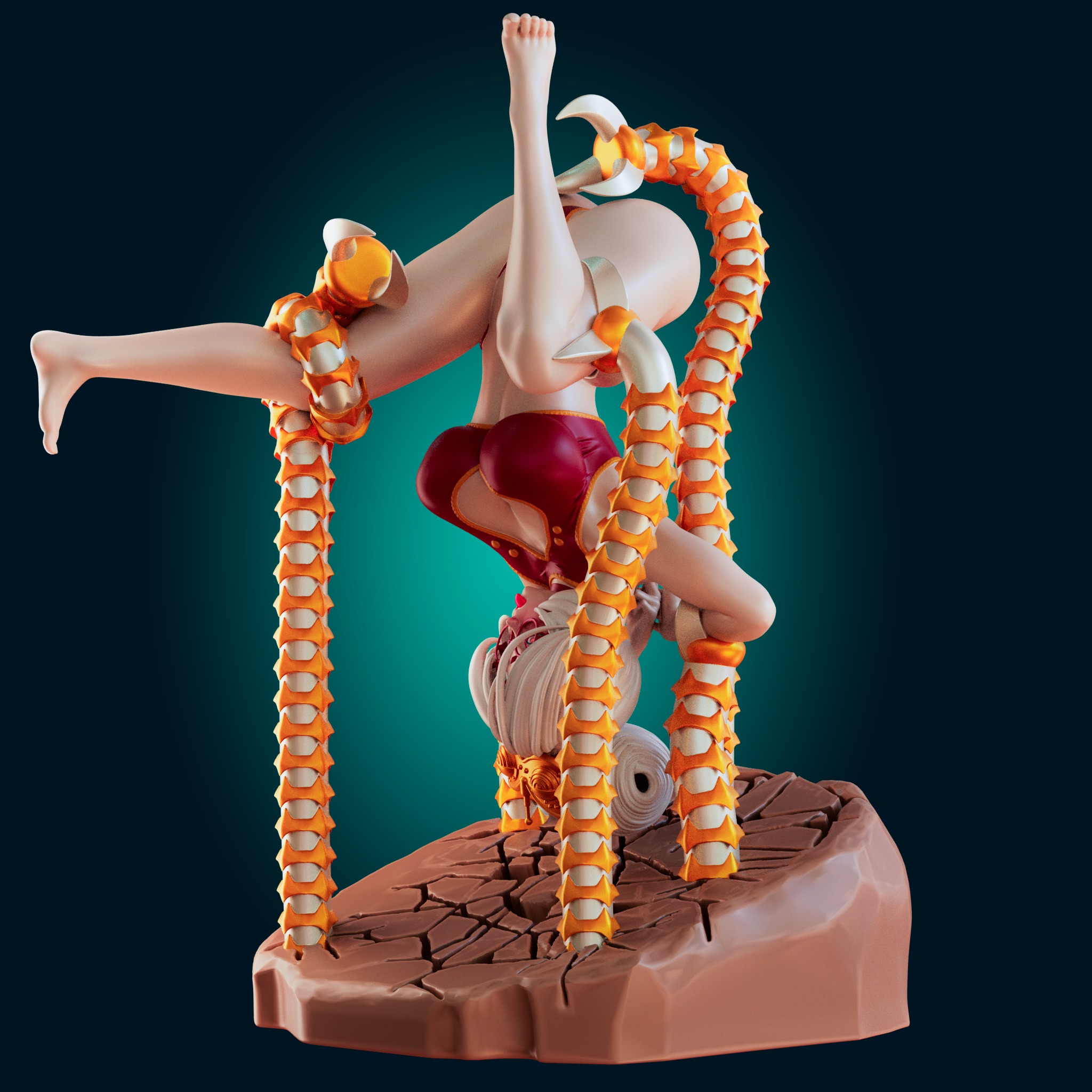 PURAH FROM ZELDA TENTACLE TRAP  3D PRINT MODEL 3D print model_7