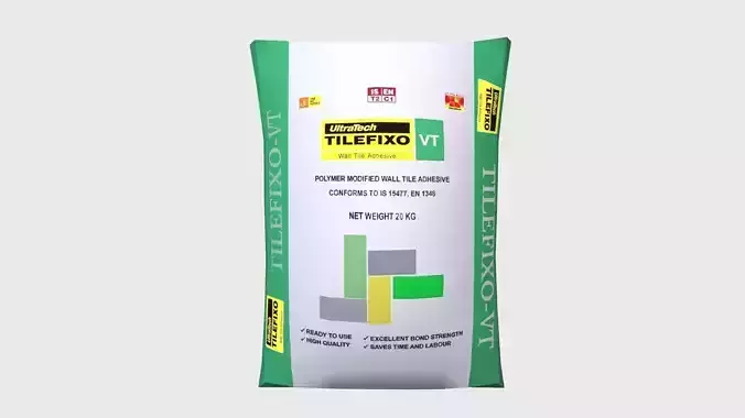 Cement Bag 20KG Low-poly 3D model