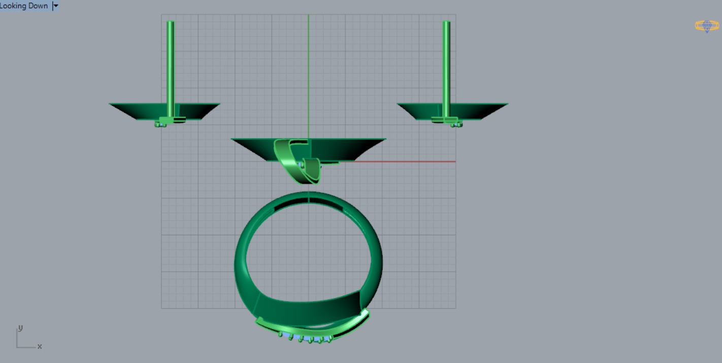 leaf jewelry set js0011 3D print model_8