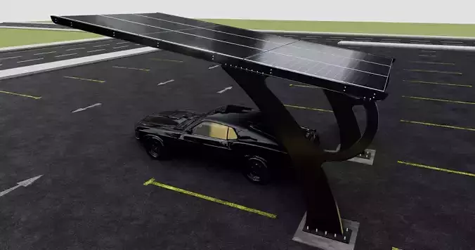 L TYPE MODERN SOLAR CARPORT TYPE-2