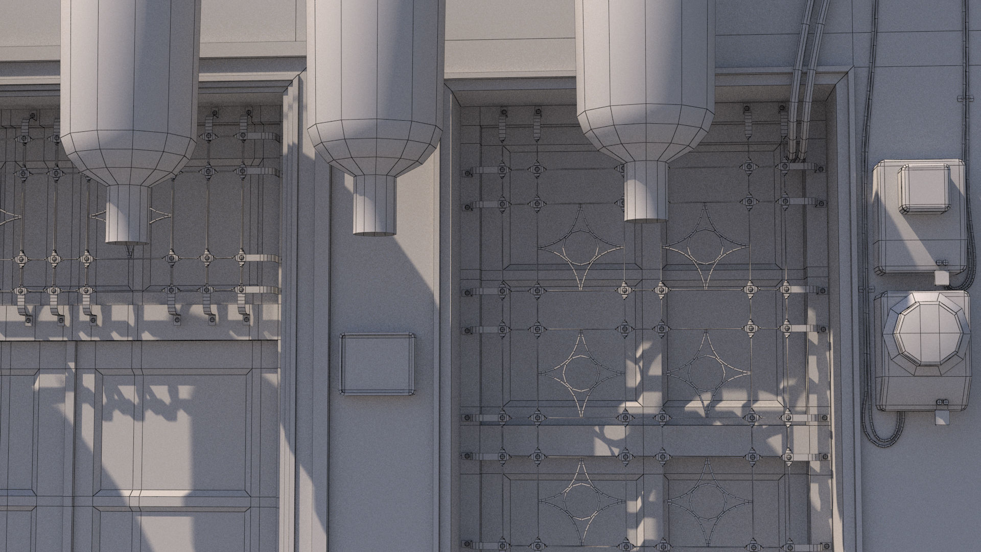 Shennong Street Building 61 Low-poly 3D model_19