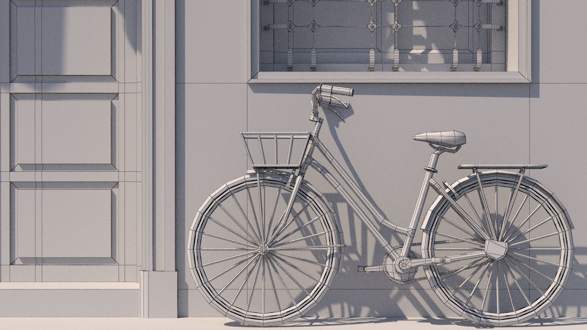 Shennong Street Building 61 Low-poly 3D model_23