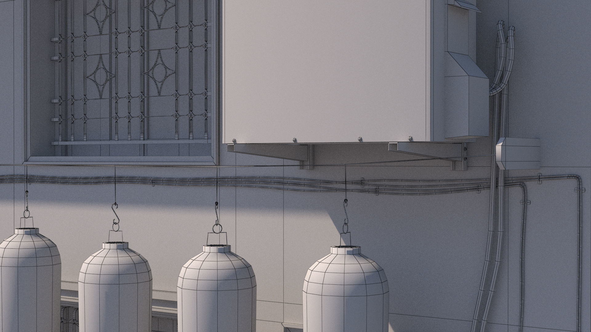 Shennong Street Building 61 Low-poly 3D model_20