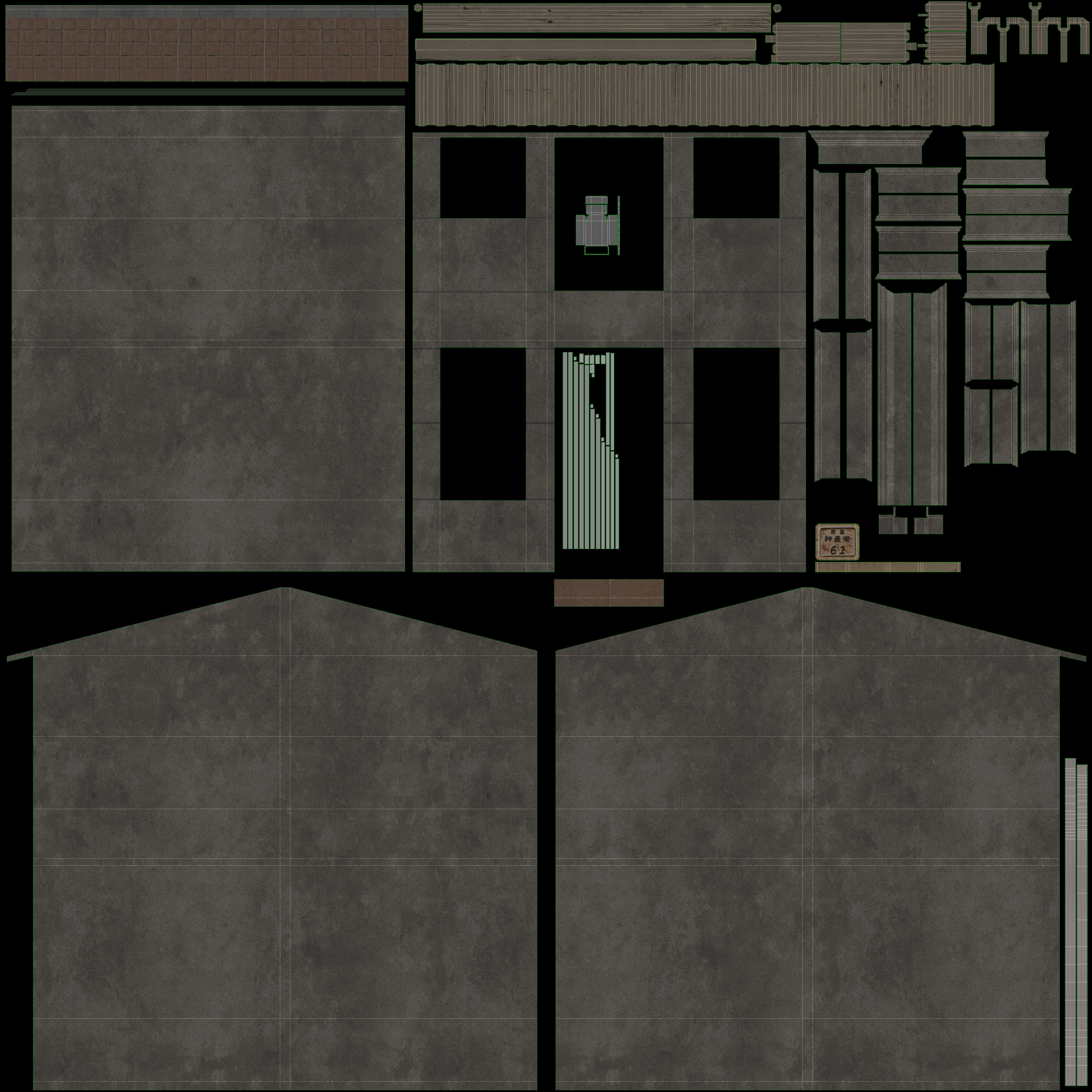 Shennong Street Building 61 Low-poly 3D model_24