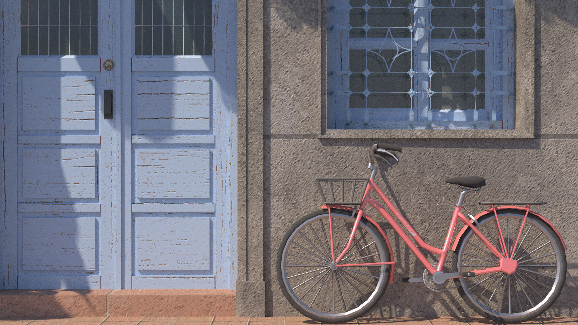 Shennong Street Building 61 Low-poly 3D model_12