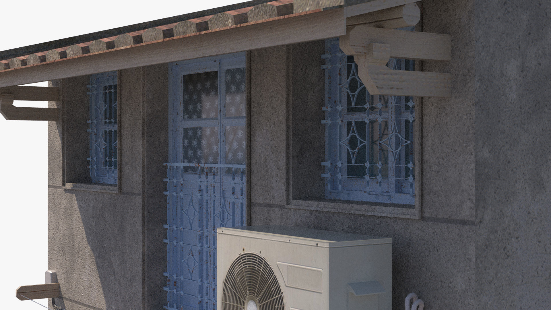 Shennong Street Building 61 Low-poly 3D model_9