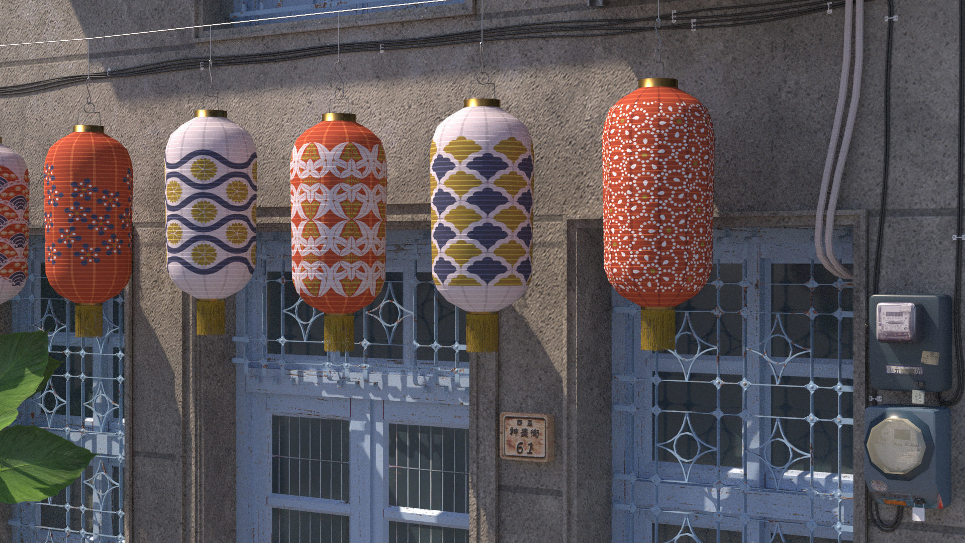 Shennong Street Building 61 Low-poly 3D model_11