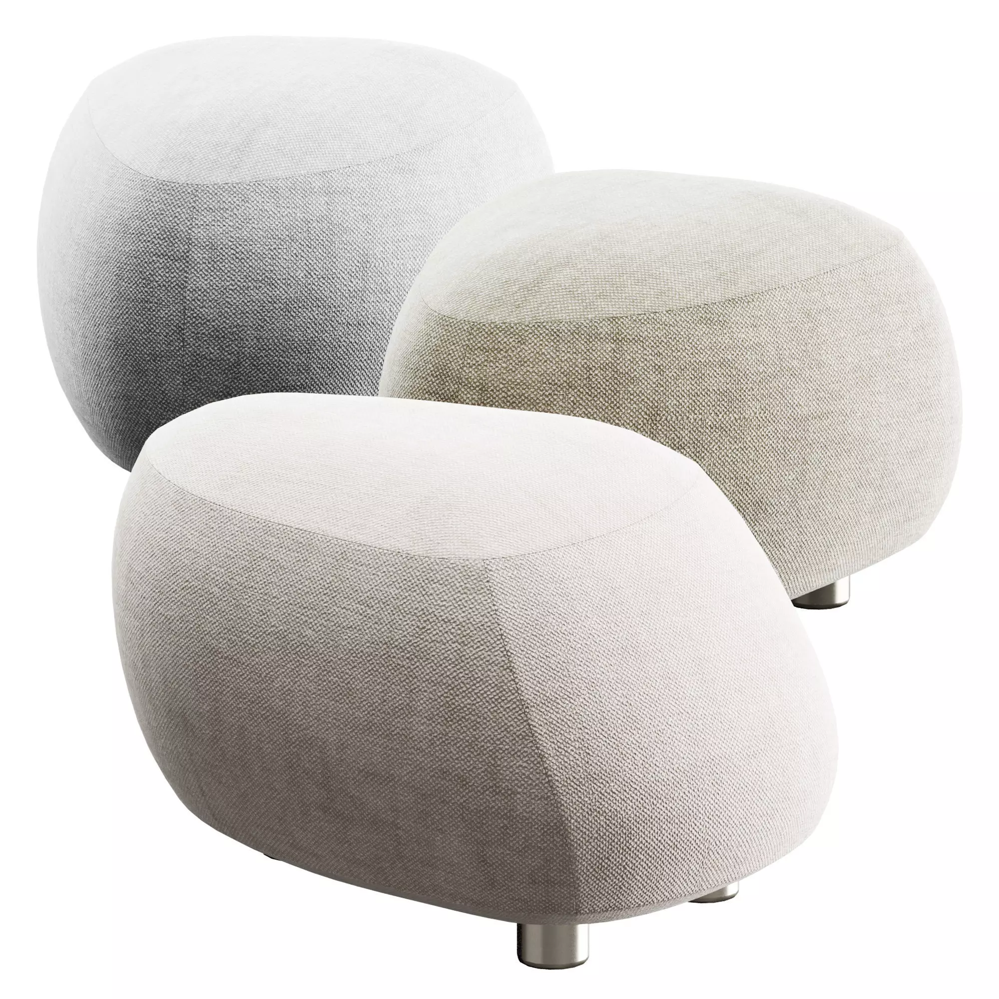 Moroso PEBBLE RUBBLE Poof 3D model