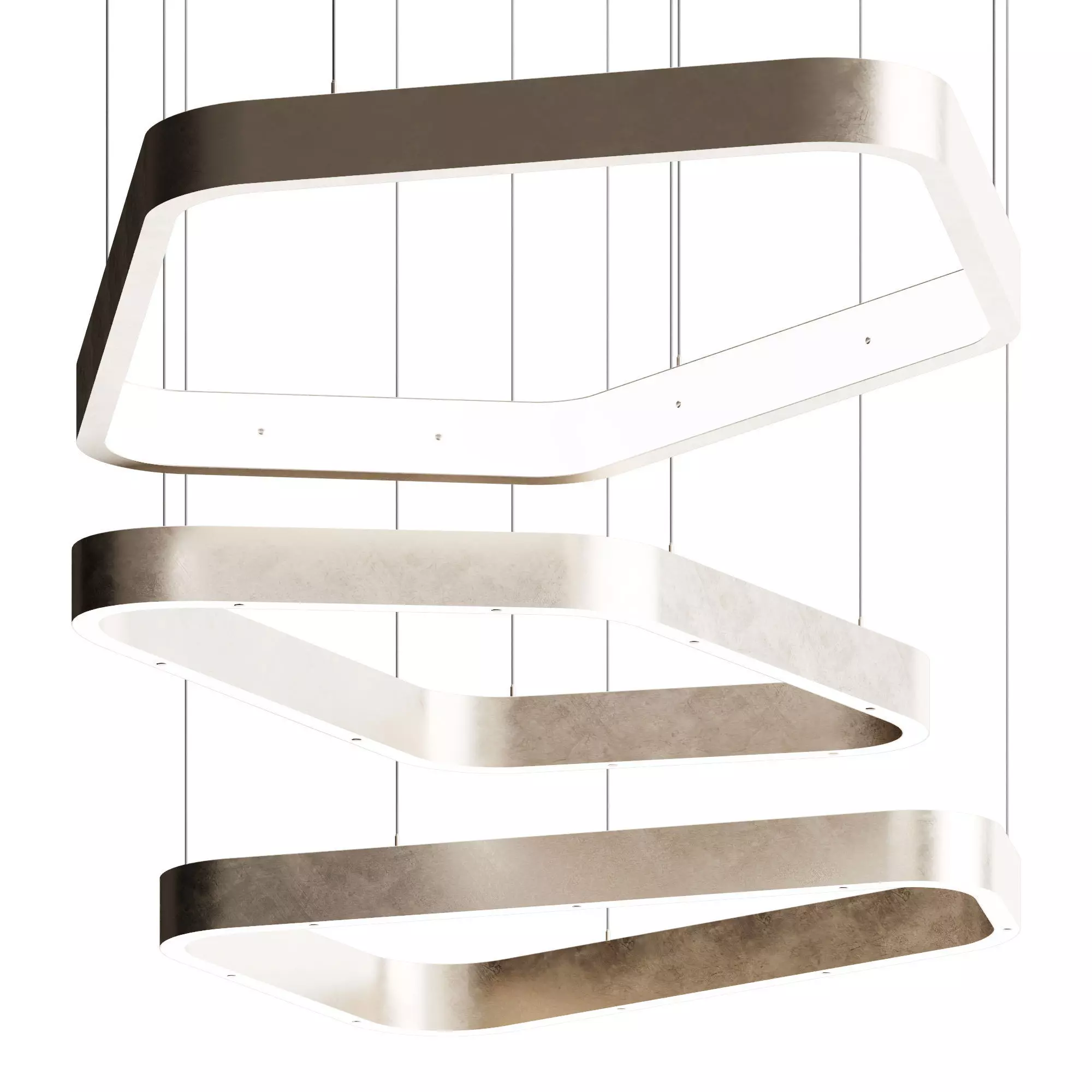 LIGHT RINGS POLYGONAL EVO Pendant light 3D model