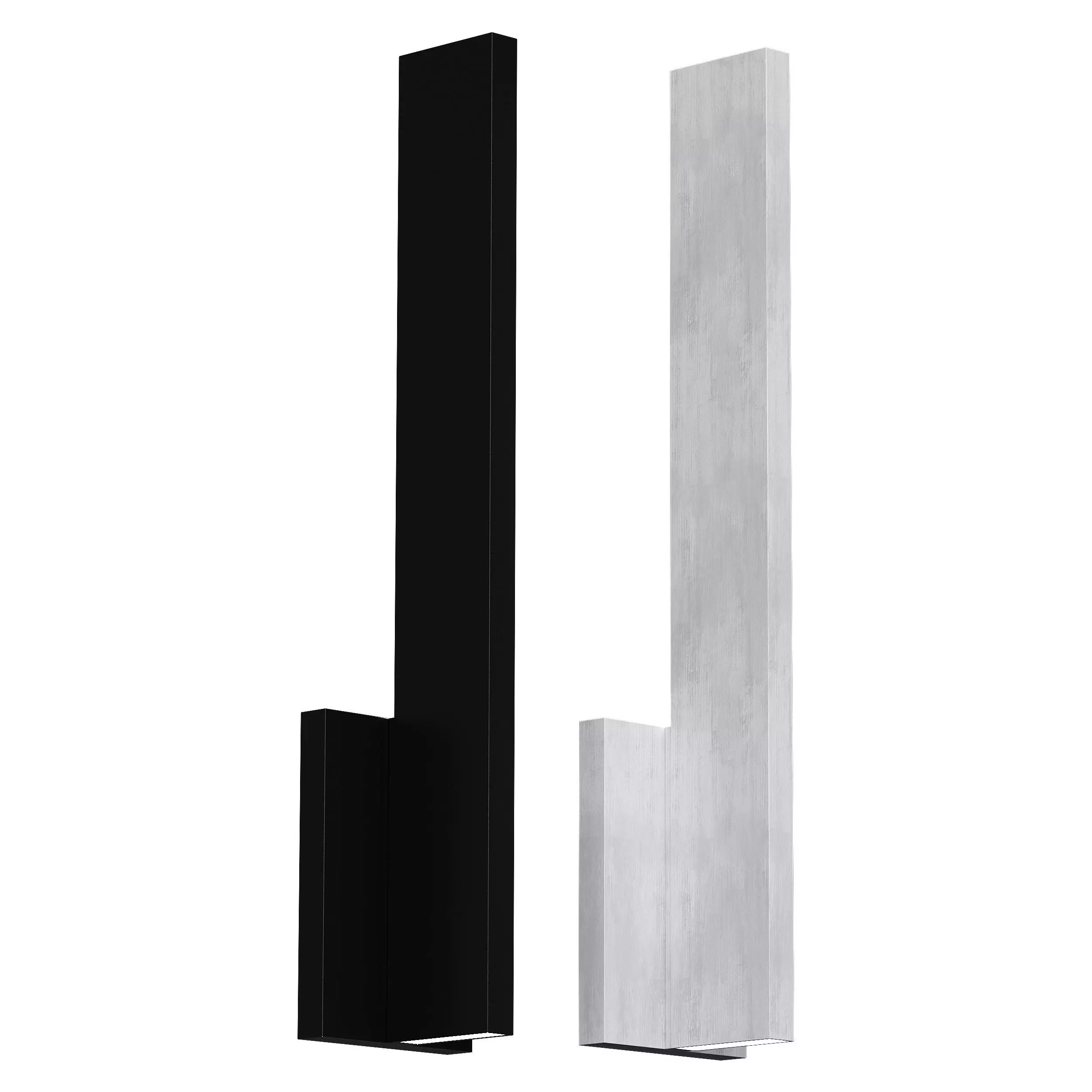 Thin Modern LED Sconce Low-poly 3D model