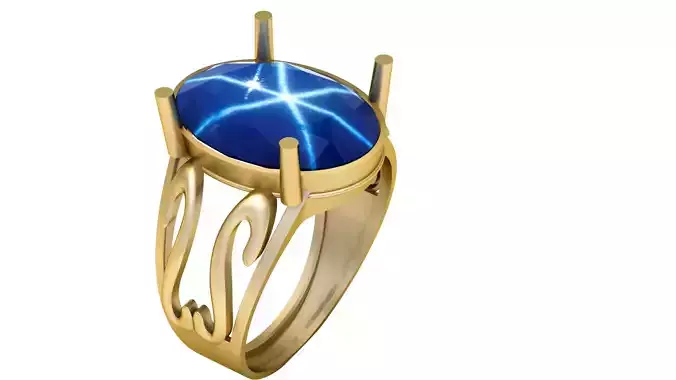 STYLISH MENS RING 3D PRINTABLE MODEL