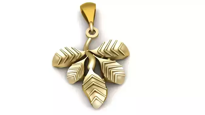 MAPLE EARRING 3D PRINTABLE MODEL