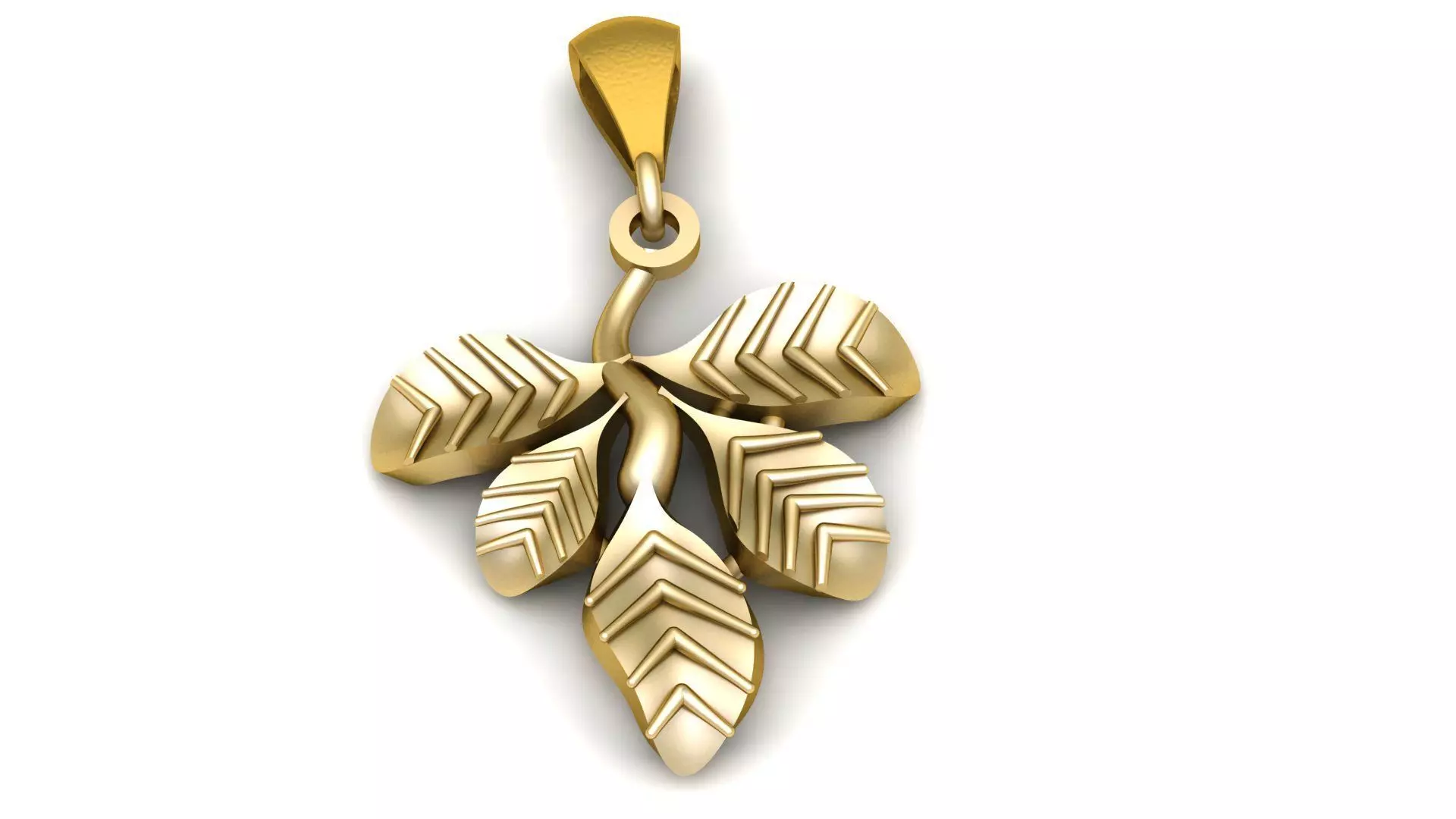 MAPLE EARRING 3D PRINTABLE MODEL 3D print model