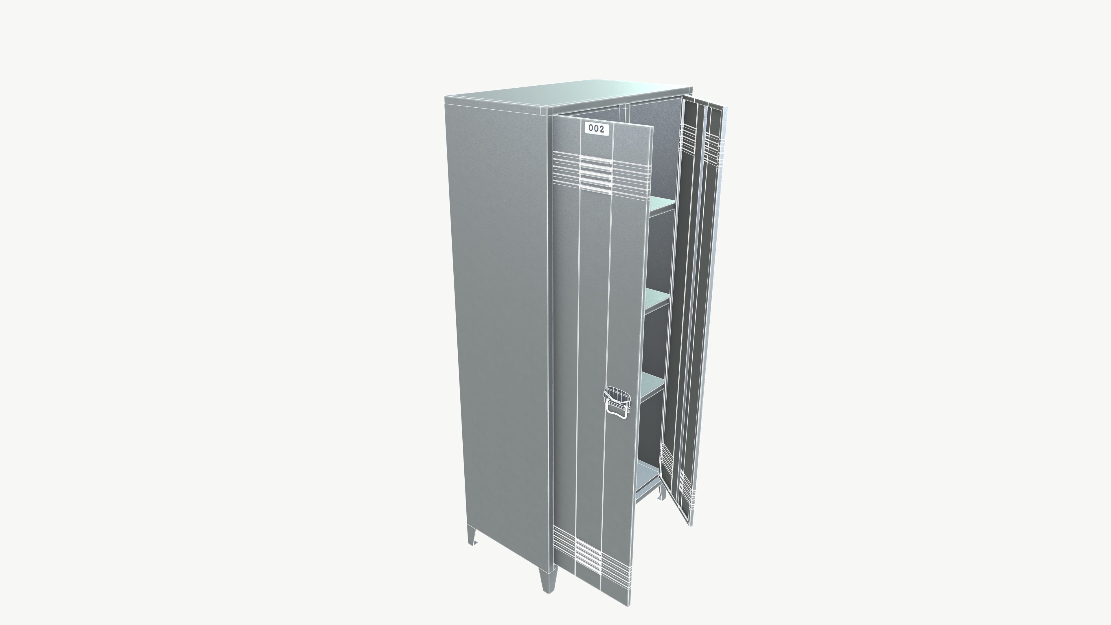 Locker 3D model_9