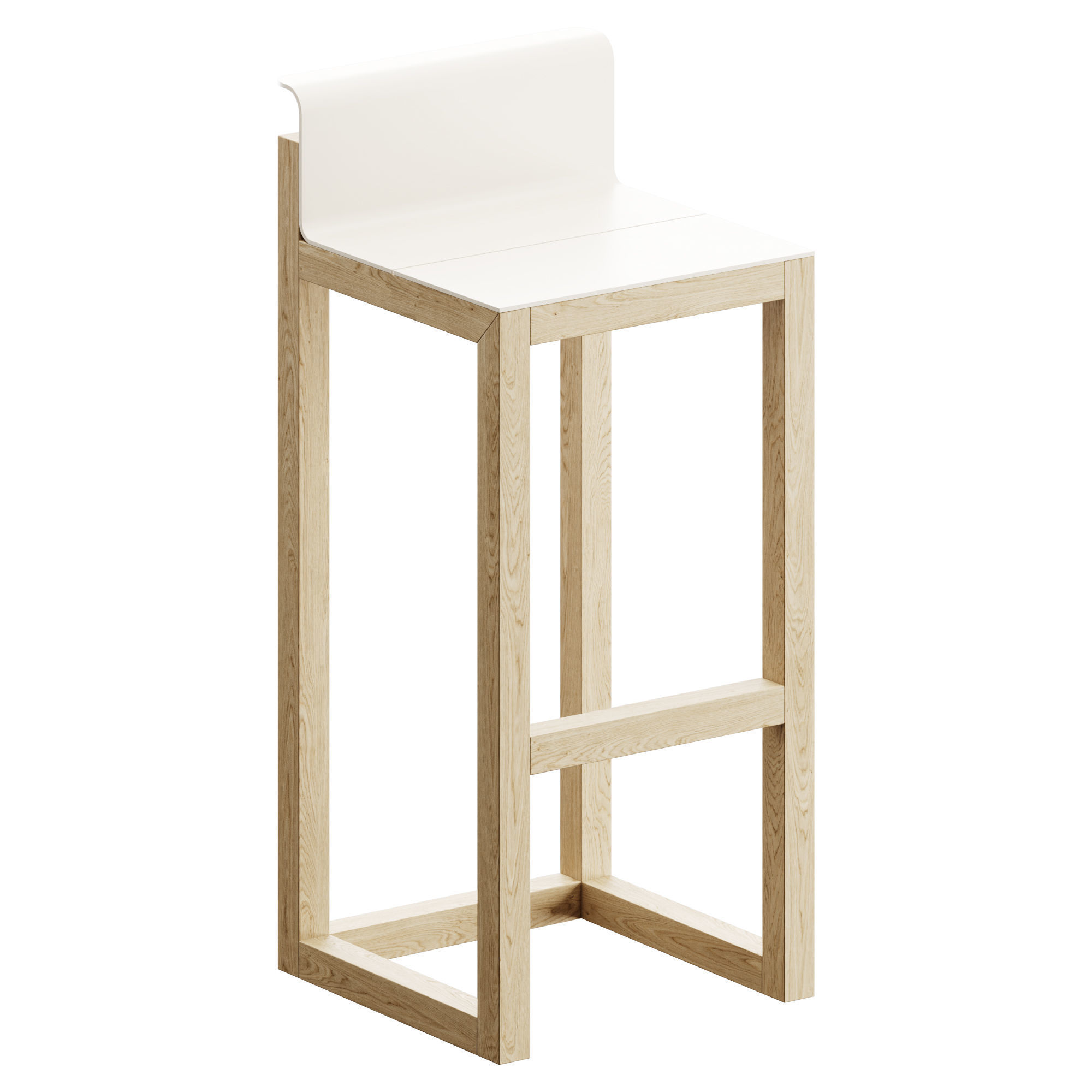 Sachi SPIKES Bar stool 3D model_1