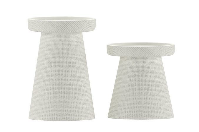 Main and Mesa Stoneware Pillar and Taper Candle Holders 3D model