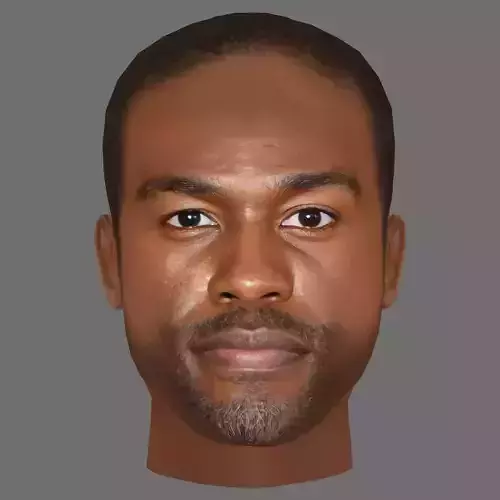 Yahya Abdul-Mateen II Head - Low poly head for game